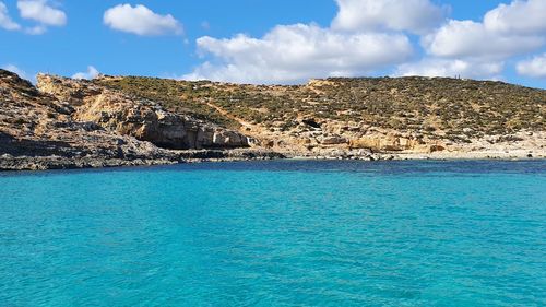 Scenic view of sea against sky