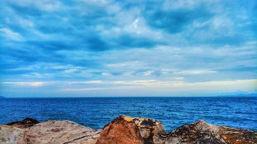 Scenic view of sea against sky