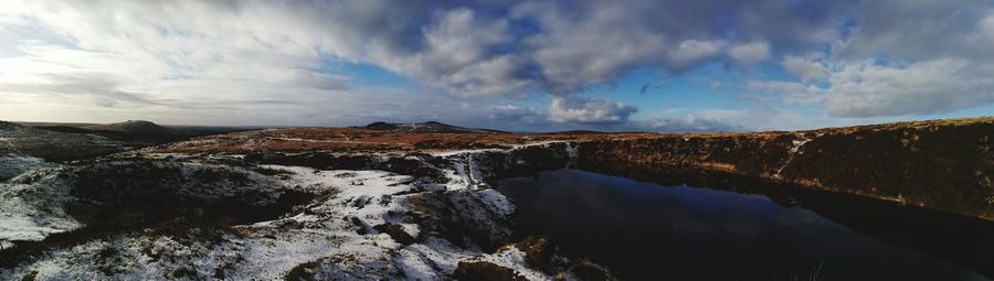 Panoramic view of landscape against sky