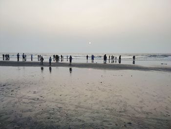 Group of people on beach