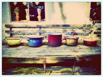 Group of objects on the wall