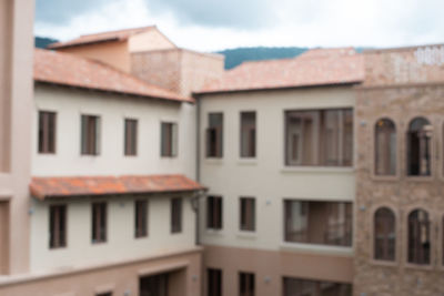 Low angle view of old building against sky