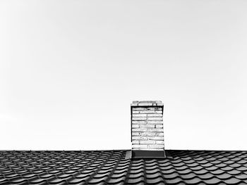 Low angle view of building against clear sky