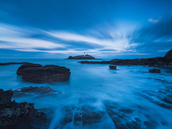 Panoramic view of sea against sky