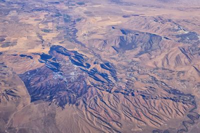 Rocky mountains aerial from airplane southwest colorado and utah. united states of america. usa.