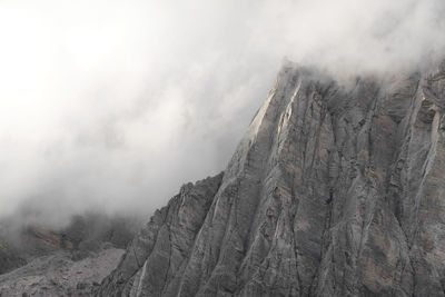 Panoramic view of arid landscape against sky