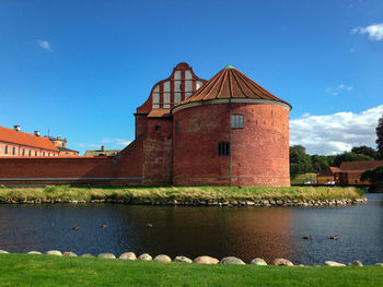 Building against blue sky