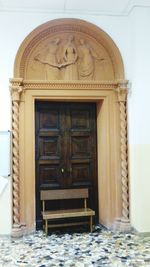 Close-up of door