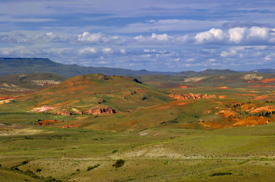 Scenic view of landscape against sky