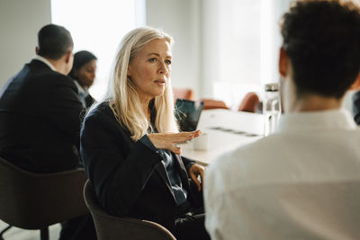 People at business meeting