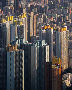 Aerial view of buildings in city