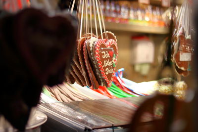 Close-up of food for sale in market