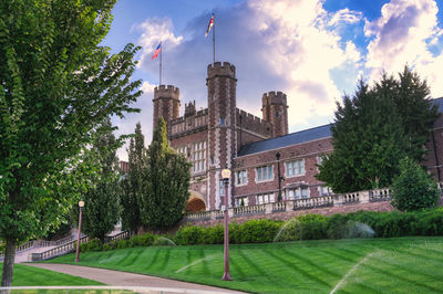 View of historic building against sky