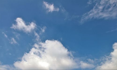 Low angle view of clouds in sky