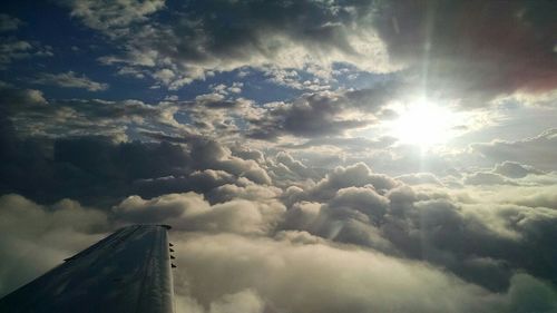 Scenic view of cloudscape against cloudy sky