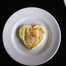 Directly above shot of breakfast served in plate