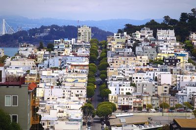 View of buildings in town