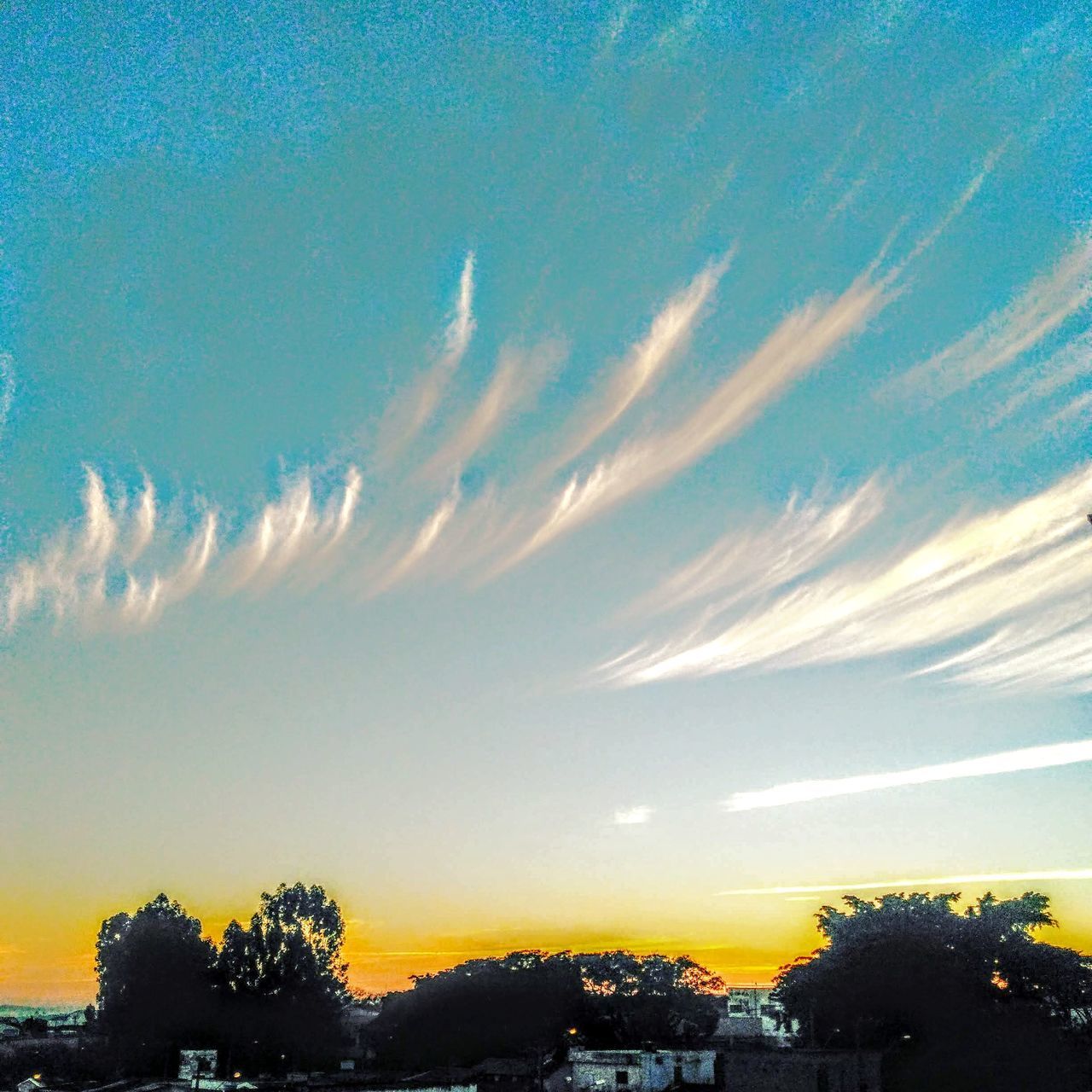 LOW ANGLE VIEW OF SKY DURING SUNSET