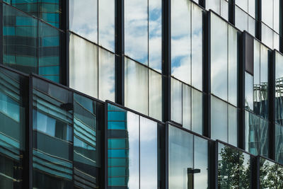 Low angle view of glass building