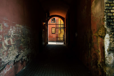 Corridor of building