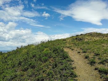 Scenic view of landscape against sky