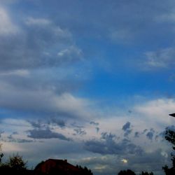 Low angle view of cloudy sky