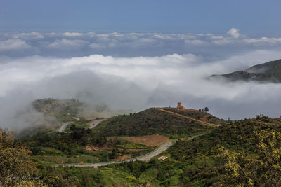 Scenic view of landscape against sky