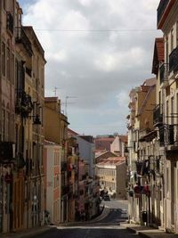 Road leading towards buildings