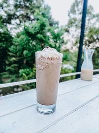 Close-up of drink on table