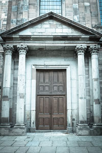 Facade of historic building