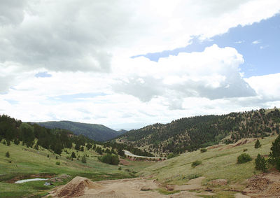 Scenic view of landscape against sky