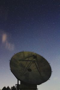 Low angle view of moon at night