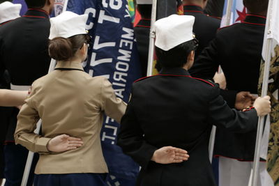 People standing in shopping mall