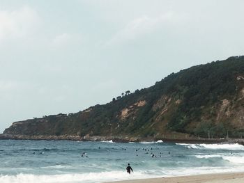 Scenic view of sea against sky