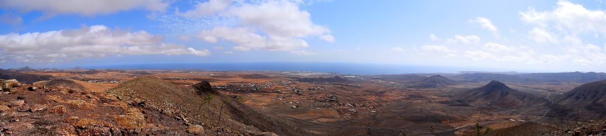 Panoramic view of landscape against sky