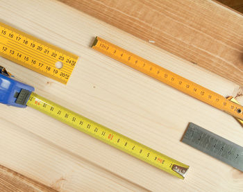 Close-up of pencil on table at home