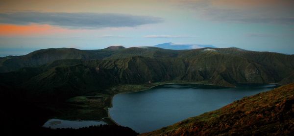 Scenic view of lake