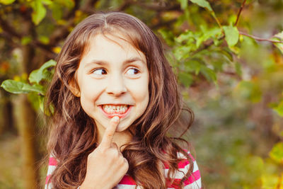 Portrait of smiling girl