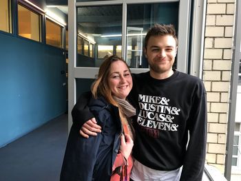 Portrait of a smiling young couple