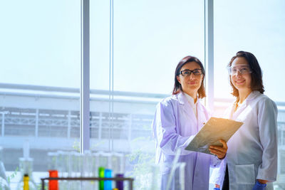 Portrait of scientists working in laboratory