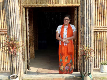 Deui marma a tribal woman live in khagrachari hill district in bangladesh. 