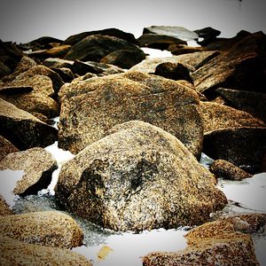 Close up of stone wall