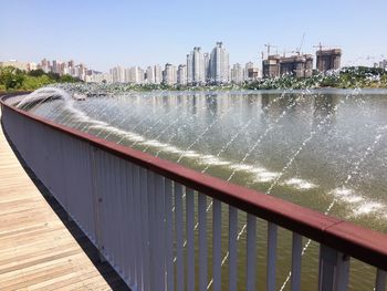 View of city at waterfront