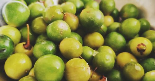 Full frame shot of fruits