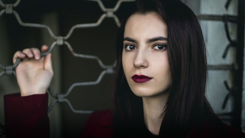 Portrait of a beautiful young woman