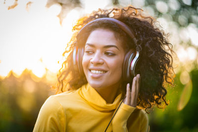 Portrait of a smiling young woman