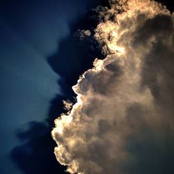 Low angle view of cloudy sky