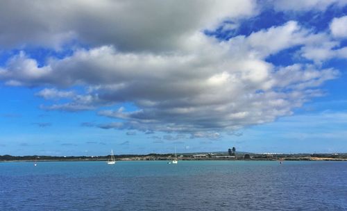 Scenic view of sea against sky