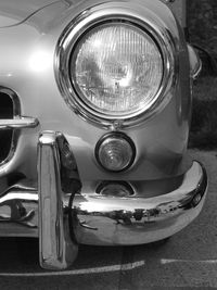 Close-up of vintage car