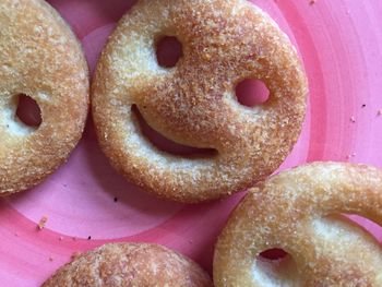 High angle view of chocolate cake